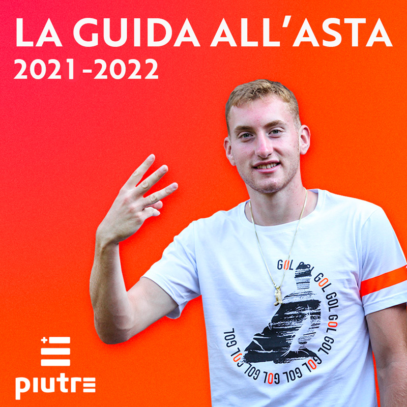 Dejan Kulusevski indossa la maglietta Piutre linea Bomber Scivolata e presenta la Guida all'Asta 2021